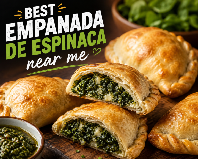 Best empanada de espinaca near me with fresh spinach and cheese filling.