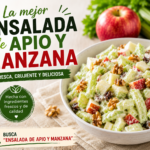 Best ensalada de apio y manzana with celery, fresh apple, walnuts, and creamy dressing