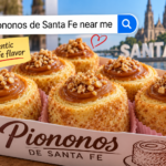 Authentic Piononos de Santa Fe with rolled sponge and toasted custard topping