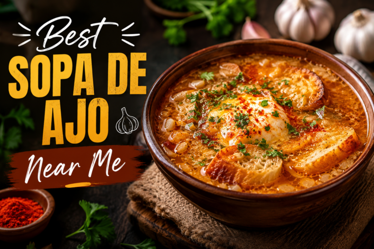 Best sopa de ajo near me authentic Spanish garlic soup