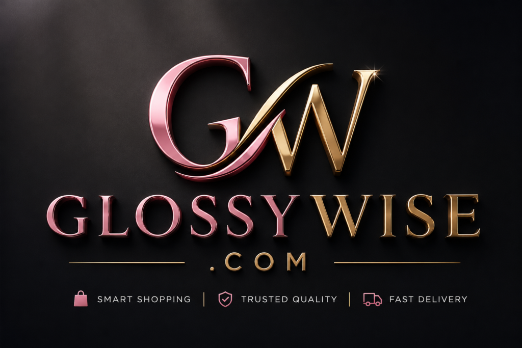 Glossywise com website review showing its content categories and trust factors