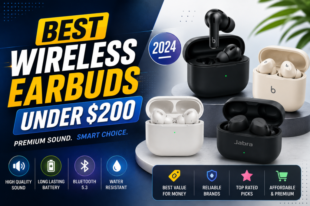 best wireless earbuds under 200 dollars 2024