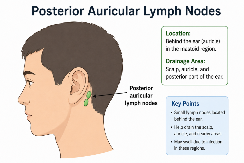 posterior auricular lymph nodes
