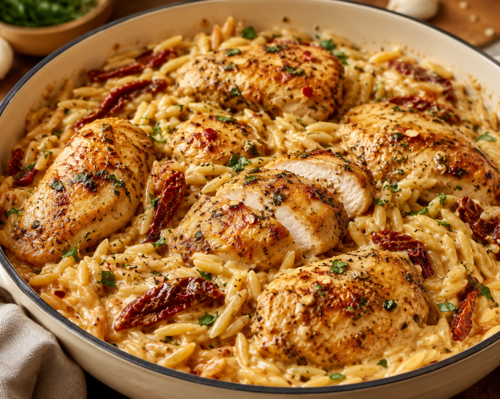 marry me chicken orzo