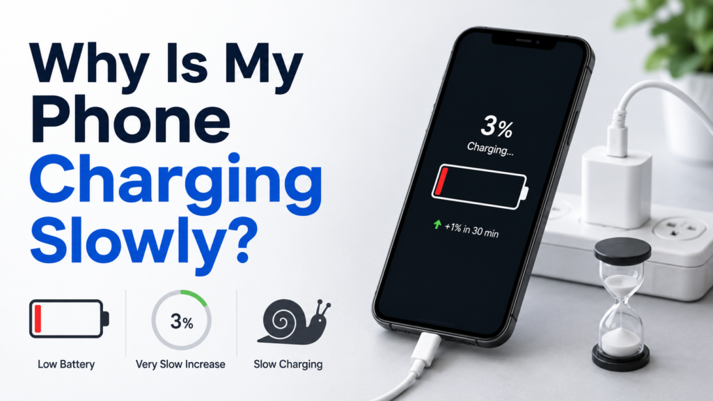 why is my phone charging slowly