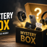 Mystery box filled with surprise gifts and collectible items