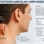 Posterior auricular lymph nodes anatomy behind the ear