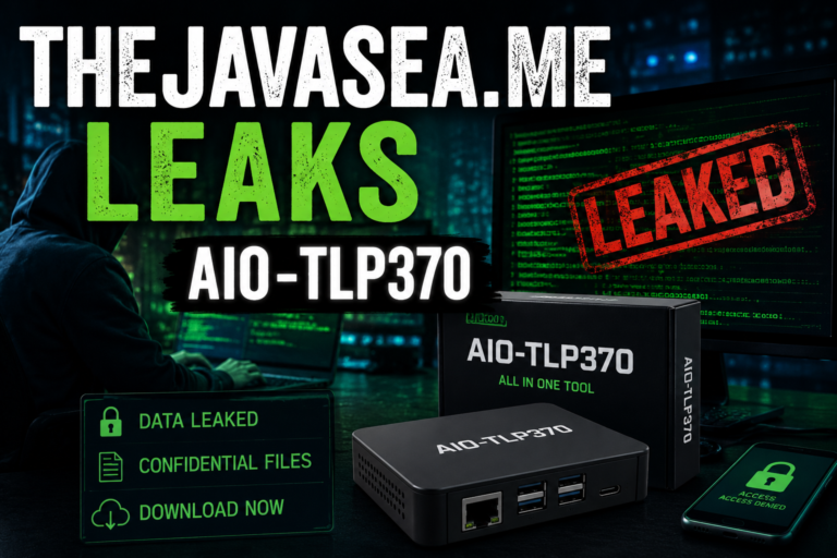 Cybersecurity warning about an unverified AIO-TLP370 online leak