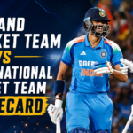 England cricket team vs India national cricket team match scorecard graphic from the 2026 Lord’s ODI.