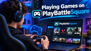 Playing games on PlayBattleSquare with gaming guides and Minecraft tips.